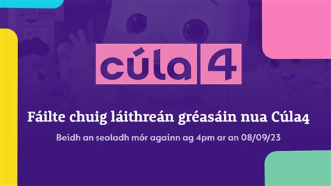 tg4 irish language television channel.